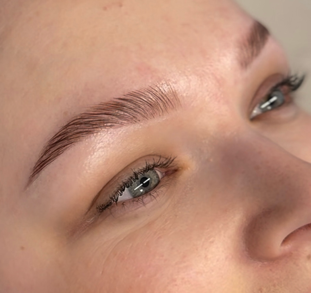 Eyebrow Lamination and Hybrid Stain