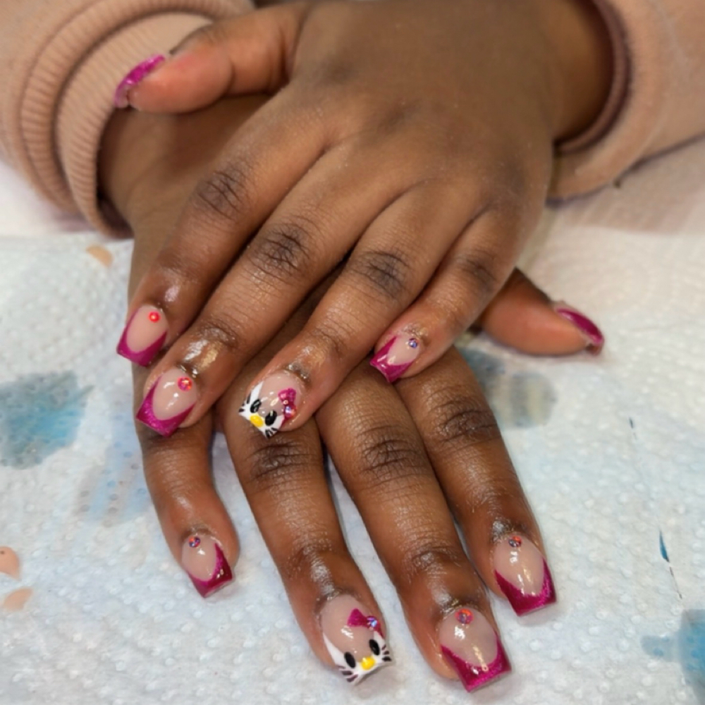 (13 y/o or younger) SHORT Acrylic at Nail’d By Kay in Kennett, MO