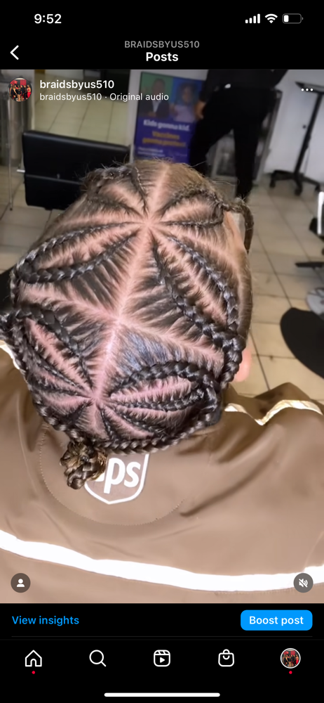 Mens Freestyle Braids