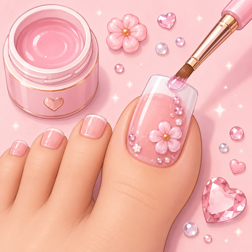 Big Toe Hard Gel Extensions (Both T at The Polished Studio in Howell Township, NJ