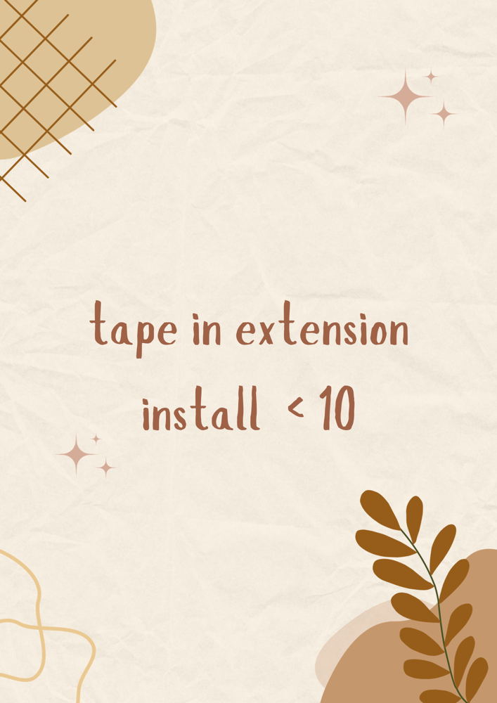 Tape In Extension <10