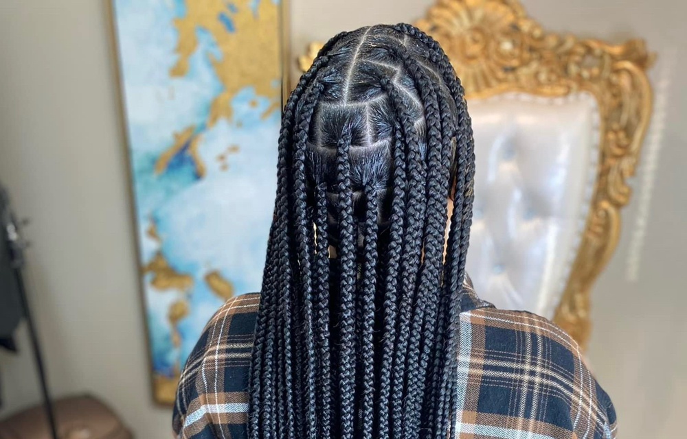 Medium/Large Knotless Braids at Dreya The Artist in Grand Prairie, TX