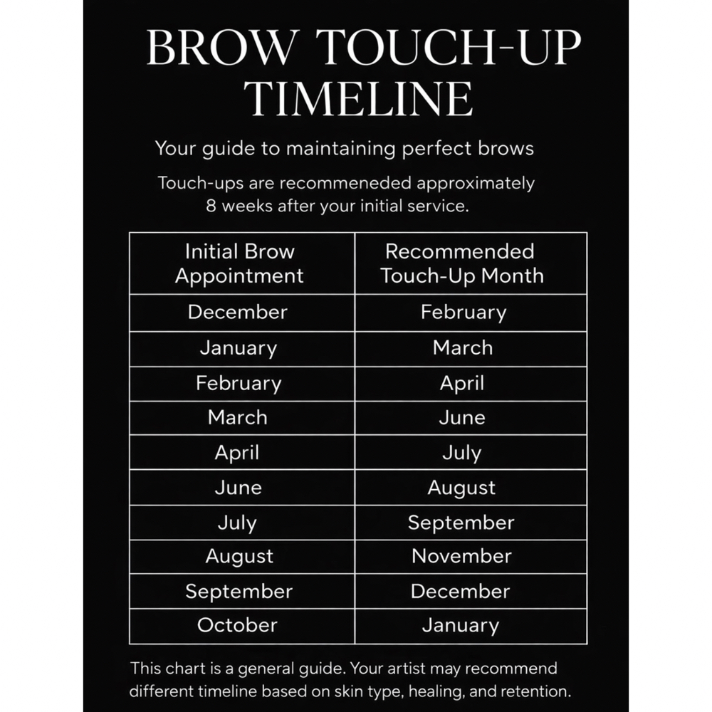 8-Week Brow Perfecting Retouch at BrandyLynn Permanent Makeup & Beauty