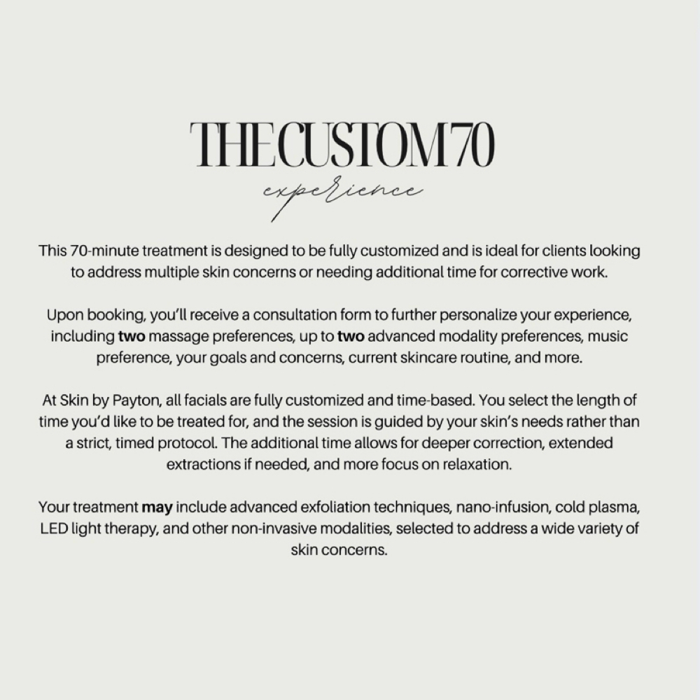 The Custom 70 Experience