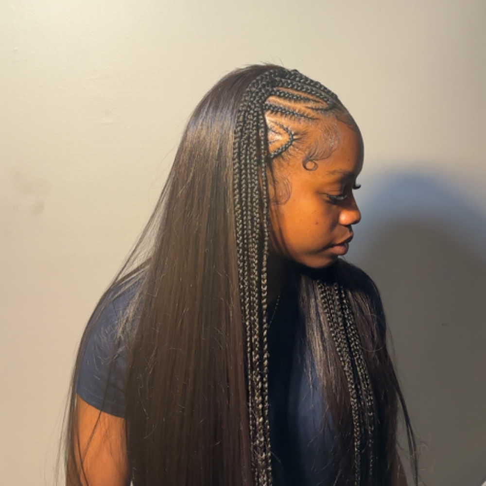Fulani quick weave w braidinghair at Malama Collective in ocala, FL