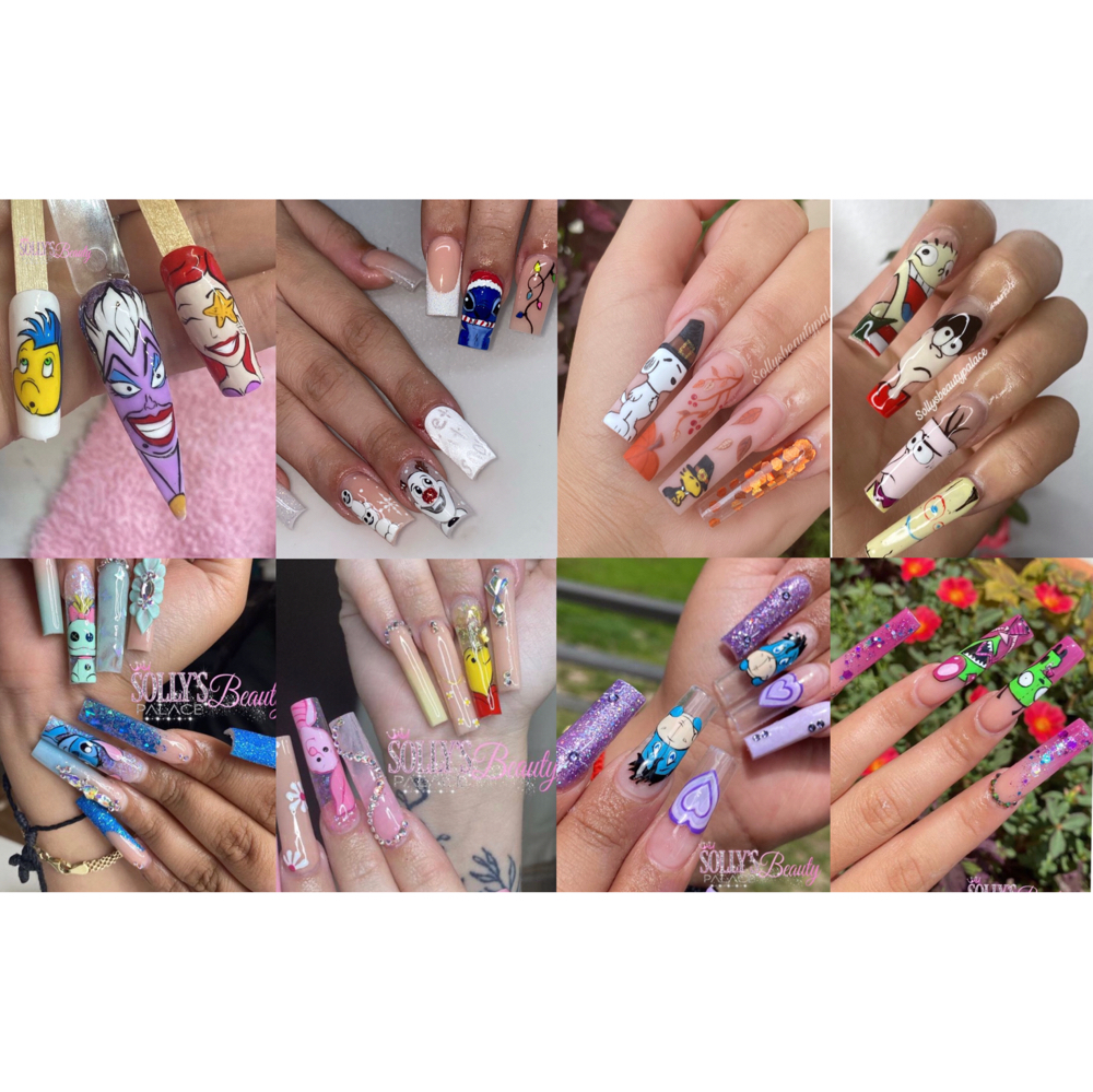 1-2 Cartoon Nail Design Add On