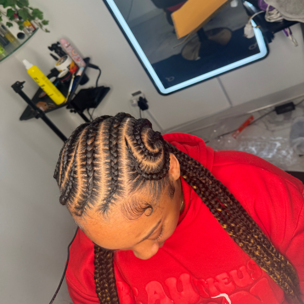 Feed In Braids at Hair By Kenz in Springfield, MO
