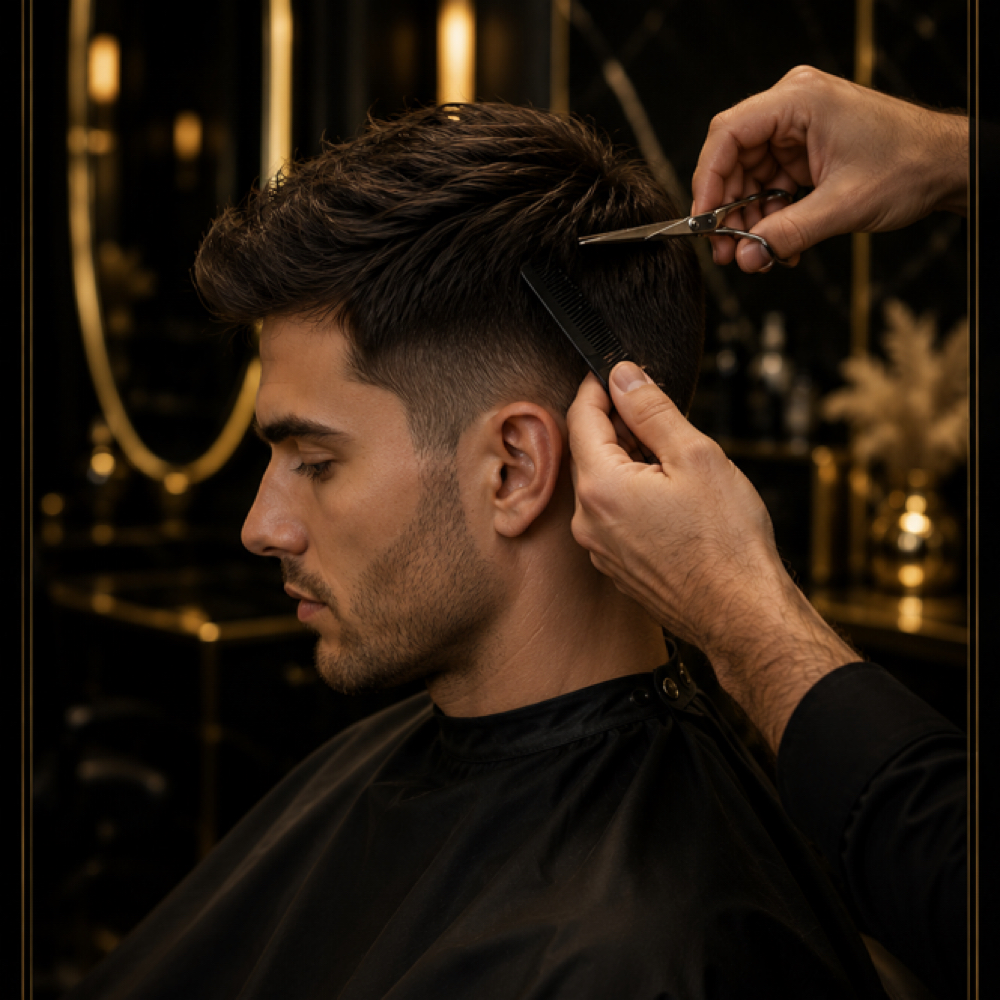 Mens haircut at HIKARA beauty studio in Gaithersburg, MD