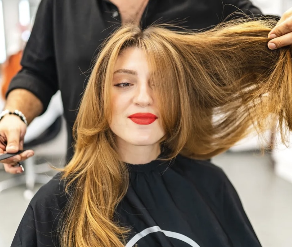 All Over Color And Hair Cut