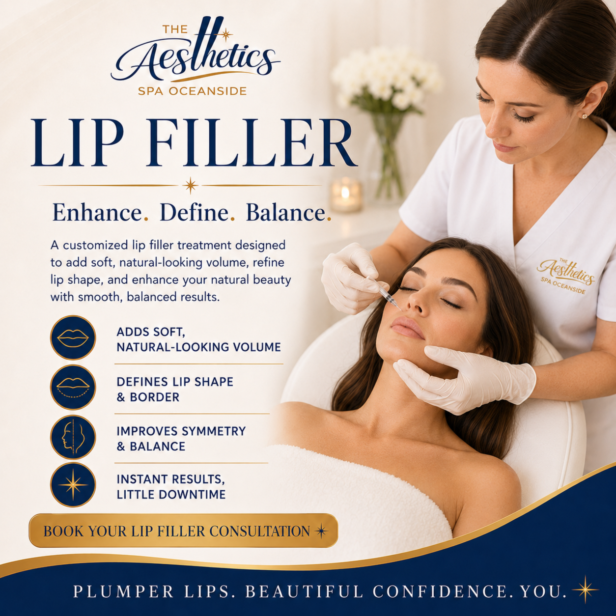 Lip Filler at The Aesthetics Spa in Oceanside, NY
