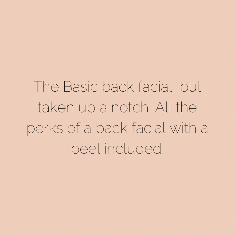 Basic Back Facial with Peel