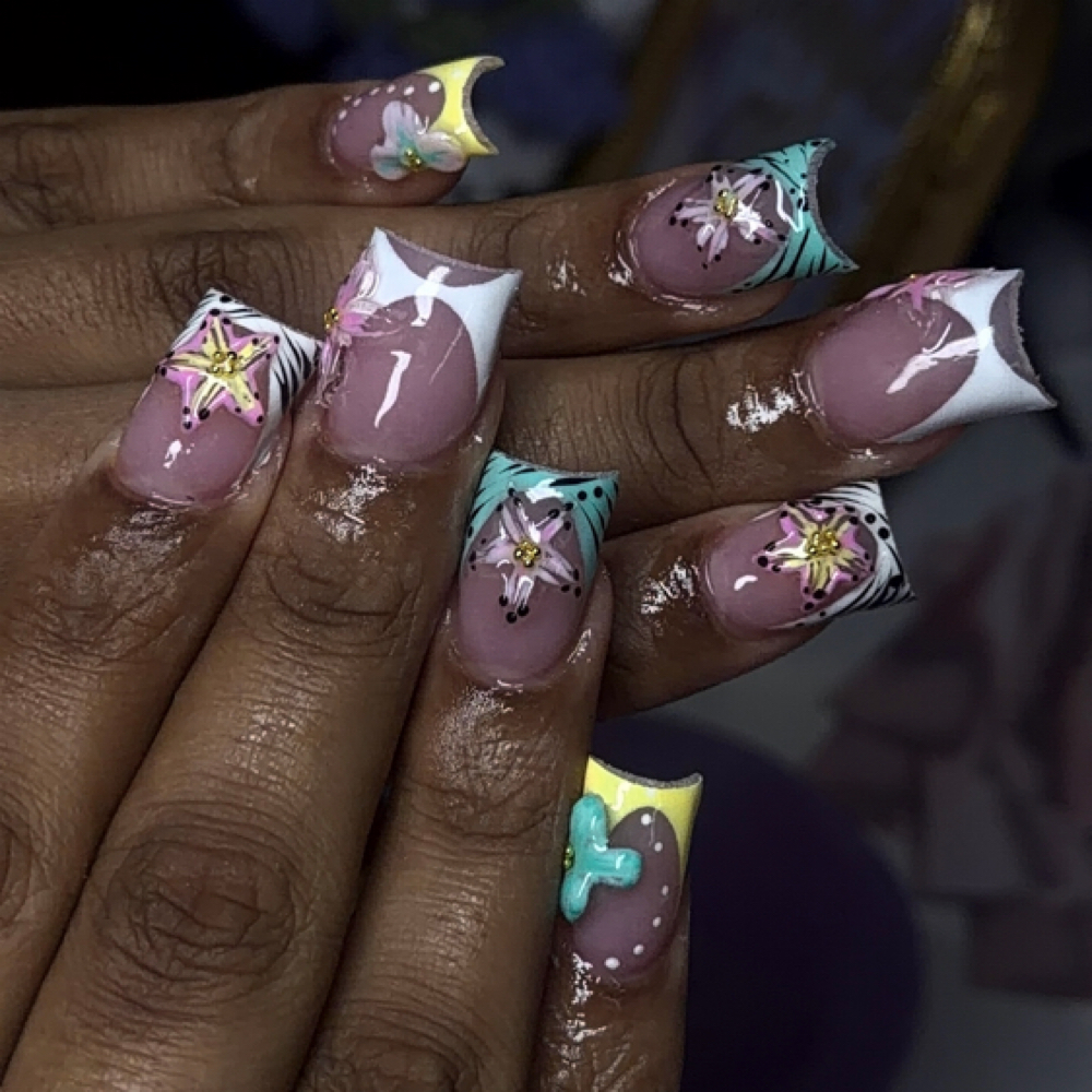 Medium Full Set Duck Nails at Acrylicsbymarii in See You Soon <3, CT