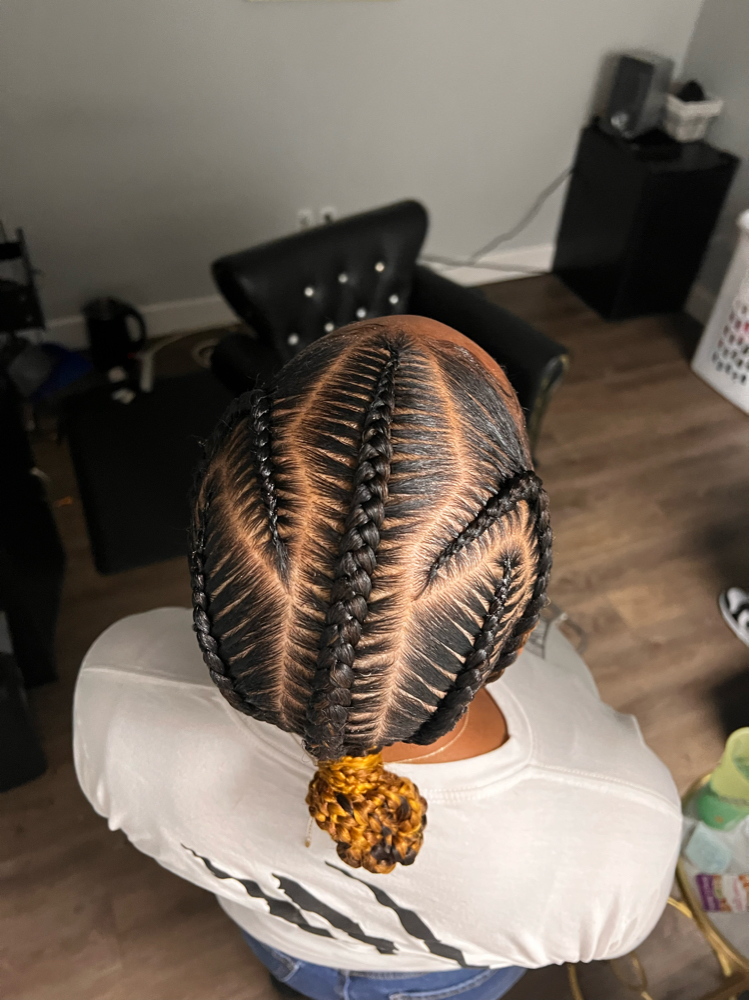 5 Stitch Braids Bun