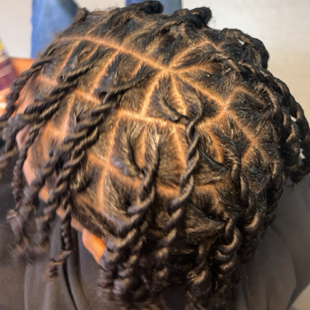 Retwist Dread With Two Strand Twist at Images of Hair / WorkZ By Faith in Midwest City, OK