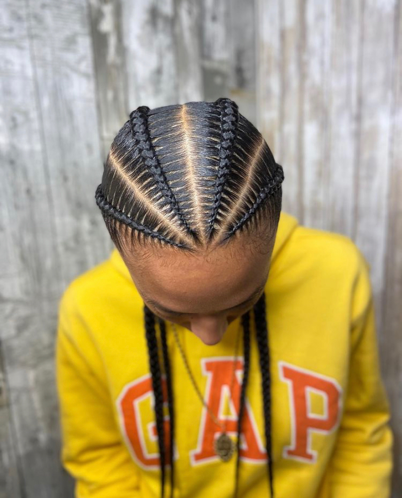 4 Stitch Braids (Natural Hair)