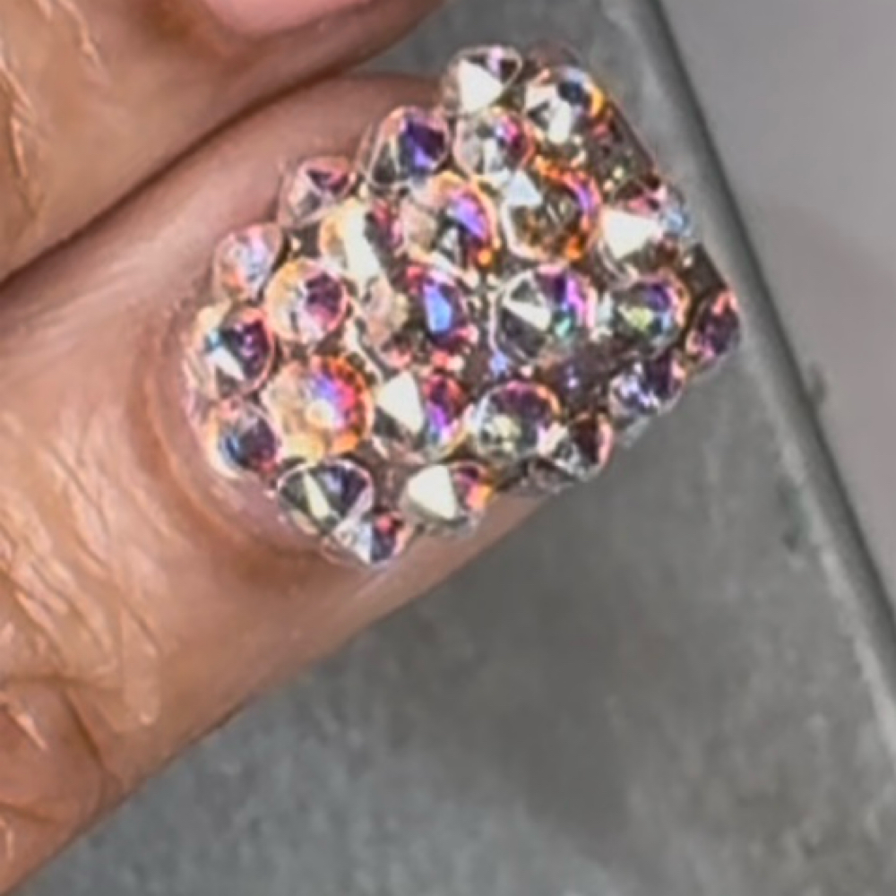 Full Bling Nail at Polished Pretty Nail Bar in Clayton, NC