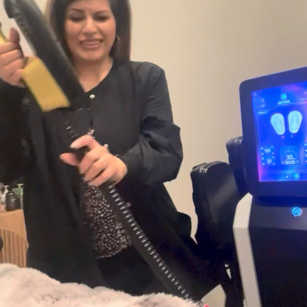 EMS Slim Machine sculpting at INKspire Beauty in Rocklin, CA