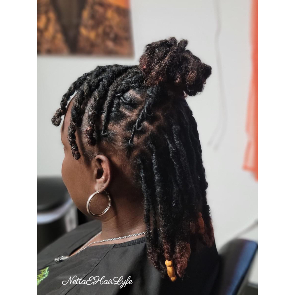 Loc Retwist /Gray Coverage(Color)