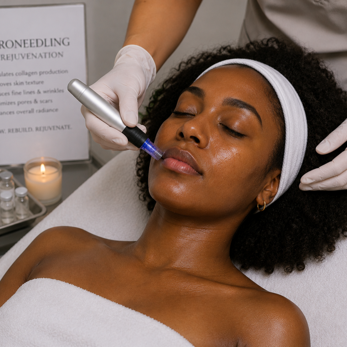Microneedling Skin Rejuvenation at MediGlow Spa in Spring, TX