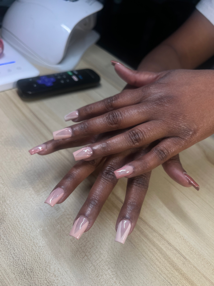 v-cut french tip 🙂