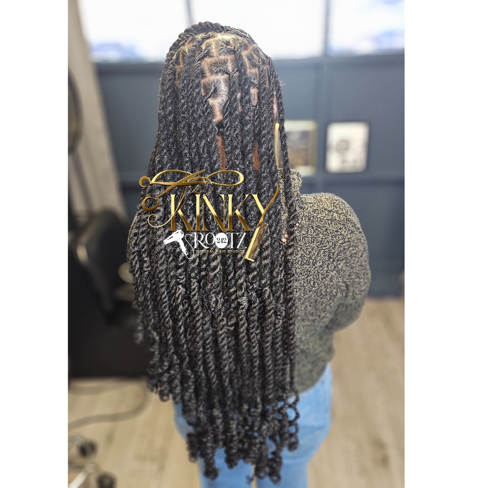 Loc 2 Strand Twist (Long/Extra Long at Kinky Rootz242 Natural Hair Studios LLC in Ft Lauderdale, FL