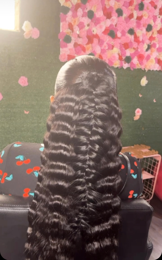 Halfup/halfdown Butterfly Braid