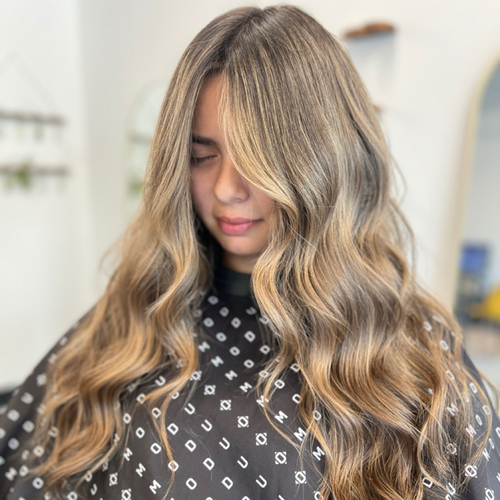 Full Highlight and Gray Cover at Carly Sage Styles in Salisbury MD, MD