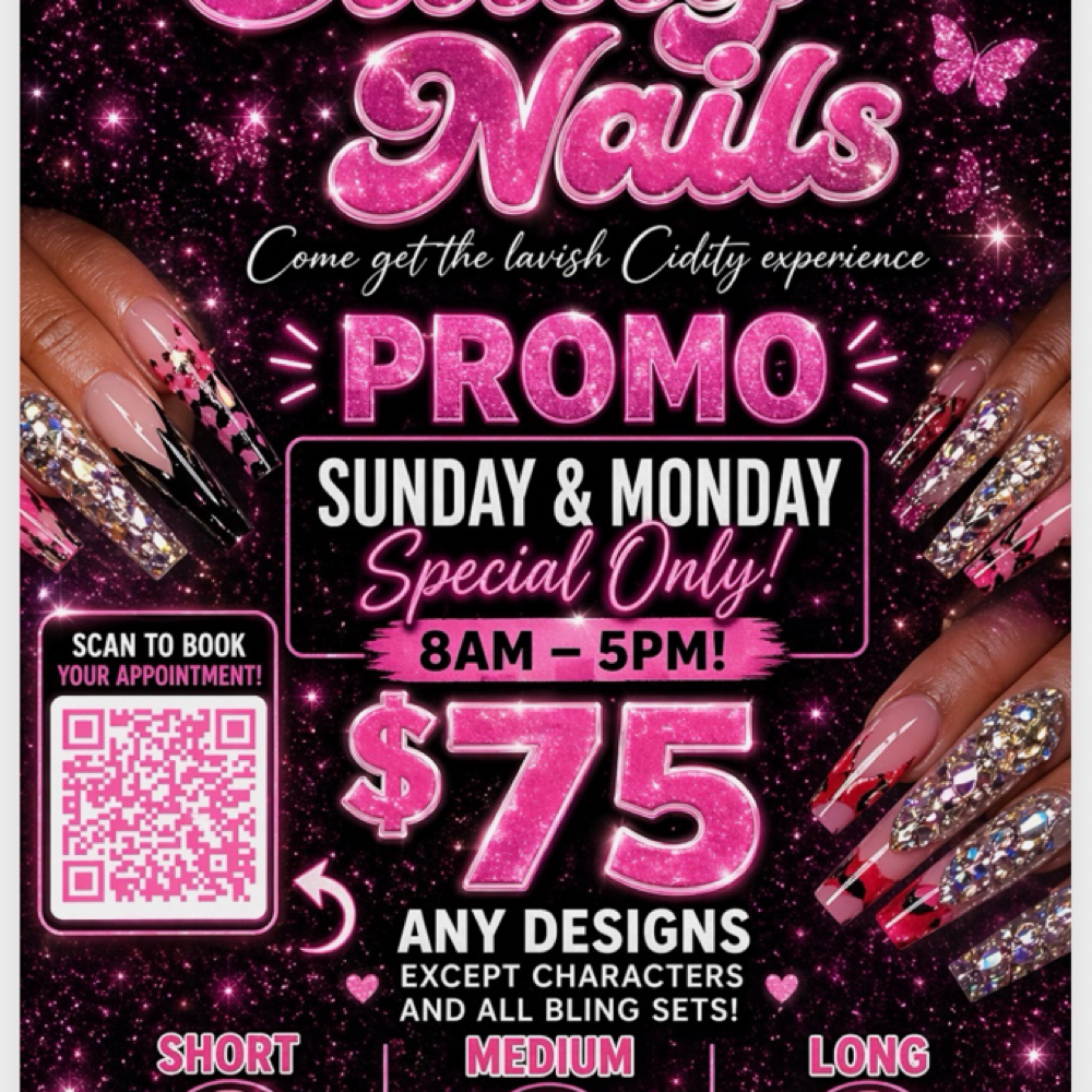 SUN/MON SPECIAL⭐️💅🏽✨ at Cidity Nails in South Bend, IN
