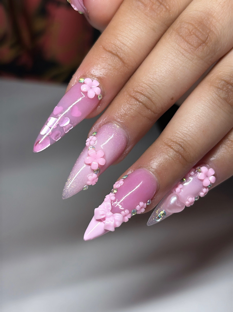 Long Acrylic Full Set