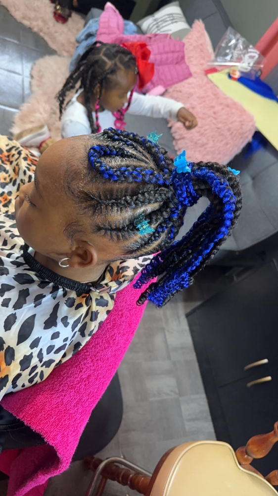 Kids pony tail heart