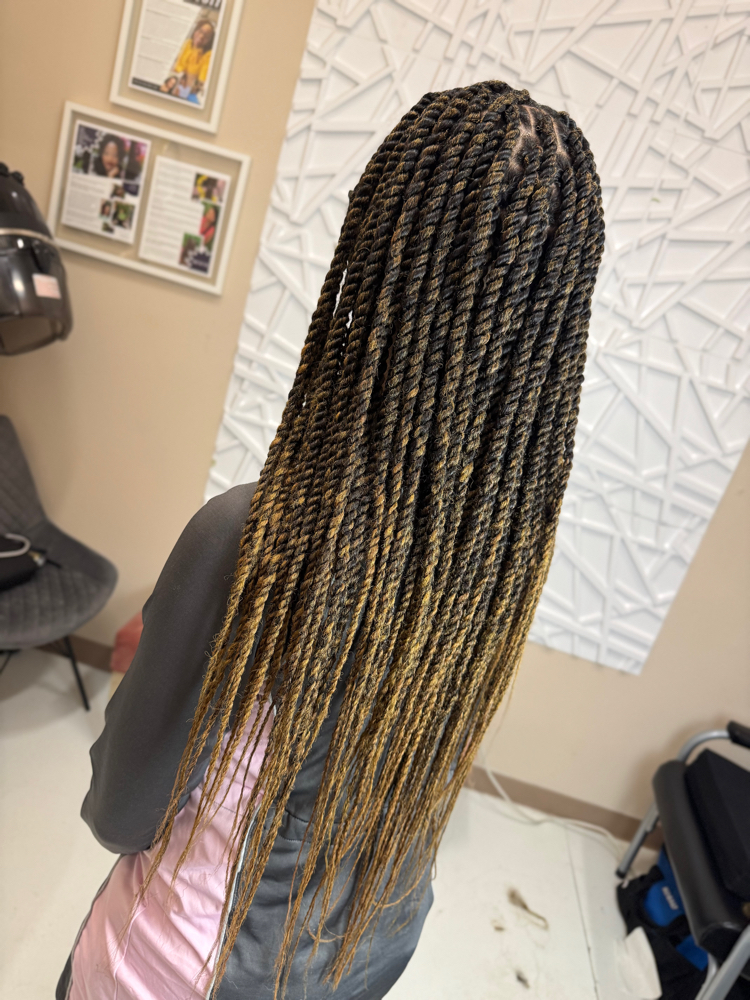 Med. Waist Length Marley Twists