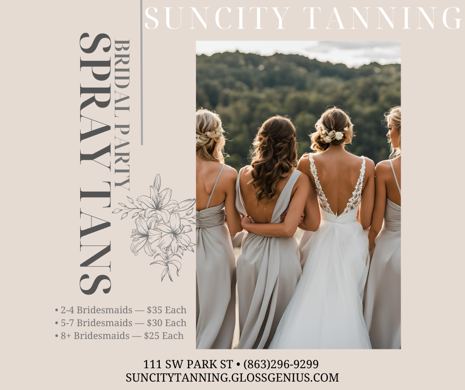 Bridal Party Spray Tan Package