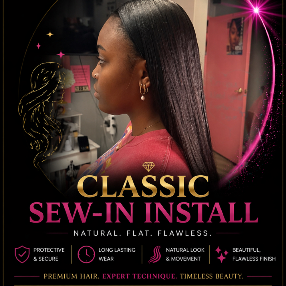 Classic Sew-In Install at Boss Savage Beauty in Muskegon Hts, MI