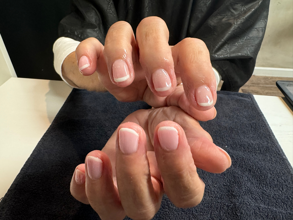 French Gel Manicure at Mane Hive + Co in North Royalton, OH