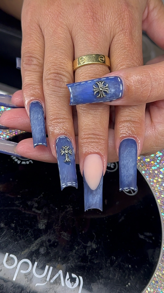 Long acrylic full set