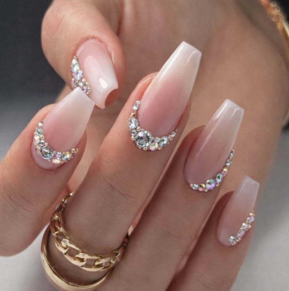 Ombre Acrylic Nails at Almo Nail Atelier in Butler, NJ