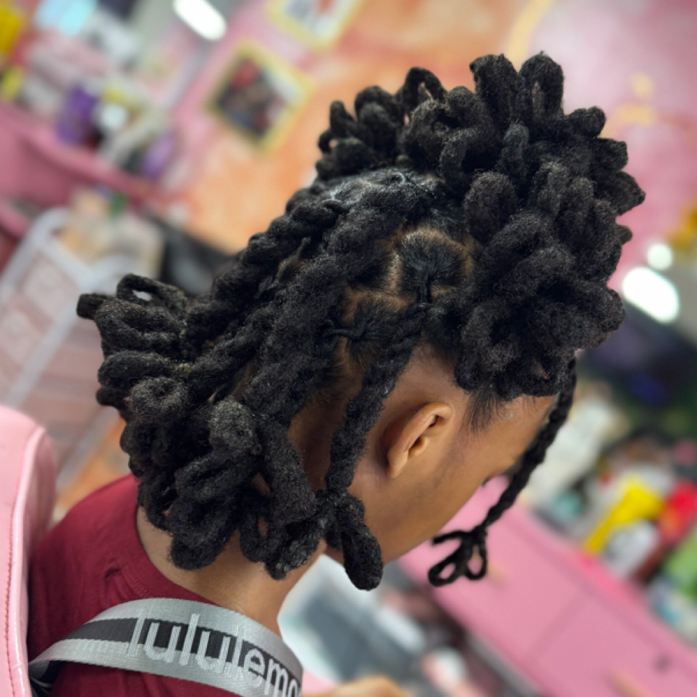 Kids Complex Loc Style at Dee Did’em in Kinston, NC