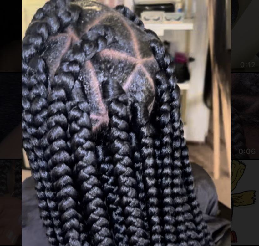 Mid Back Lg Box Braids