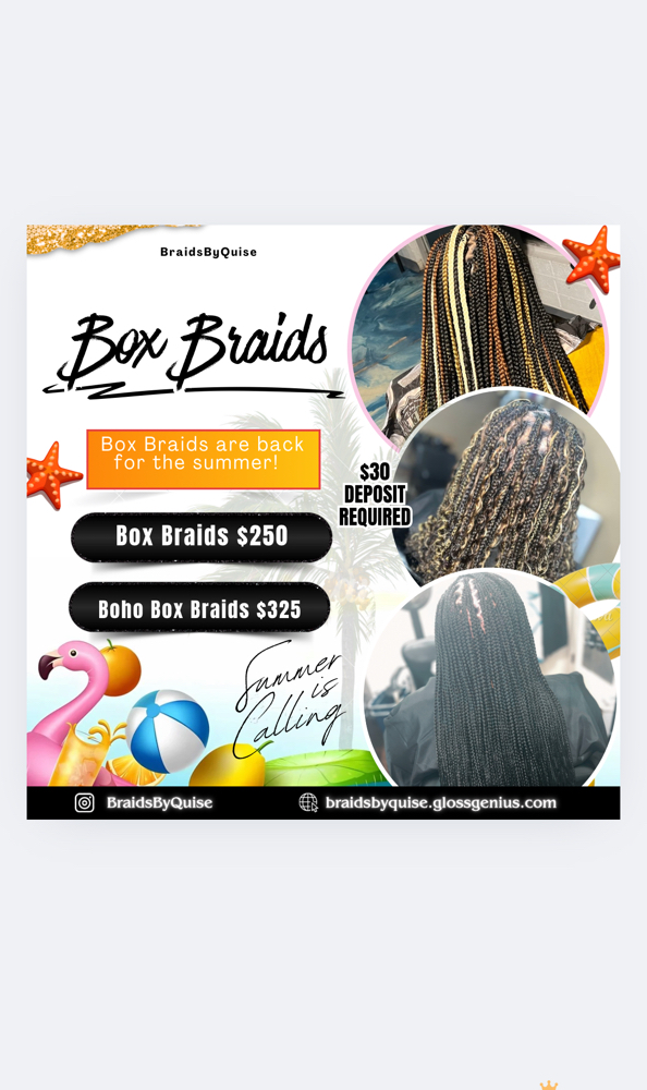 Boho Box Braids