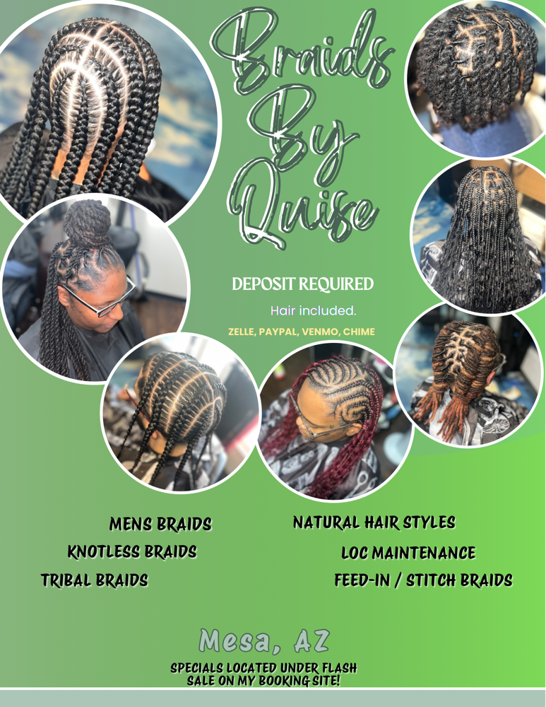 Boho Knotless Bob