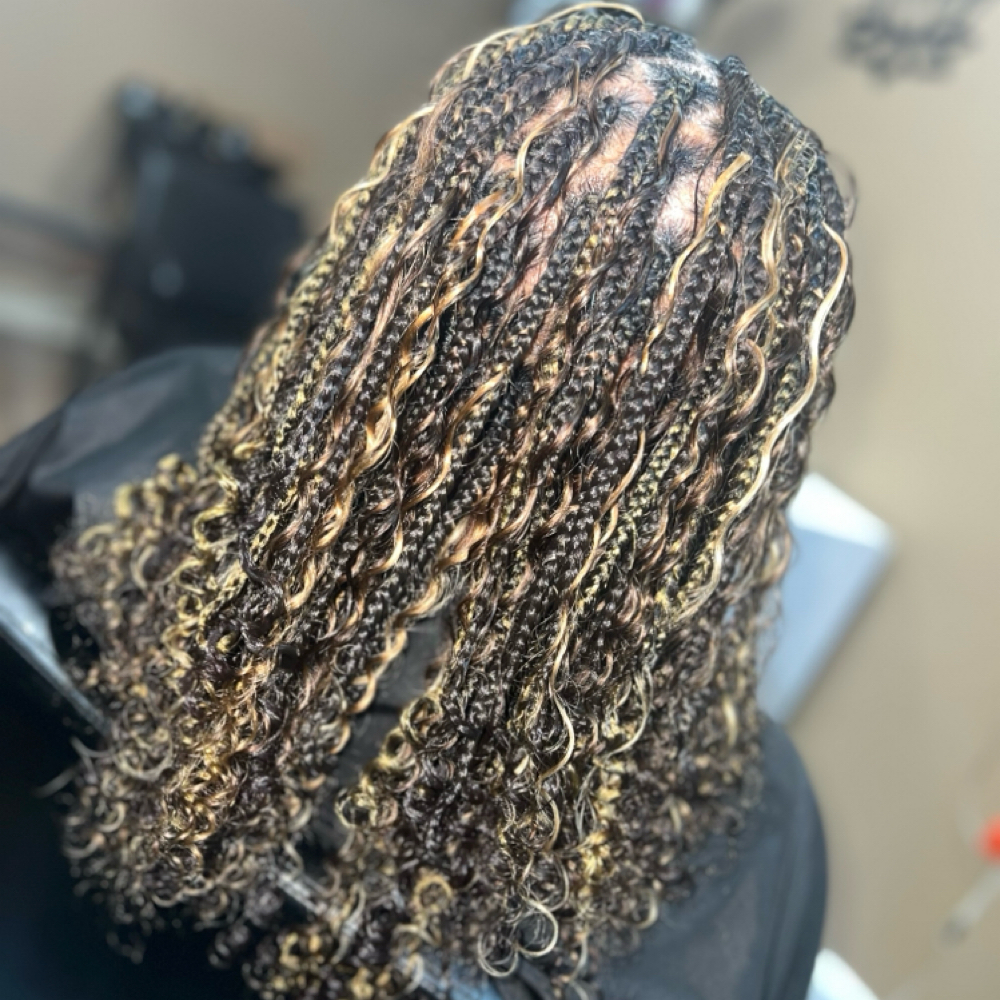 Boho Box Braids at BraidsByQuise in Tempe, AZ