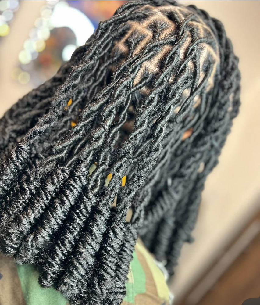 Soft Locs With Style at Boobabe Braidn Bar in Oxon Hill, MD