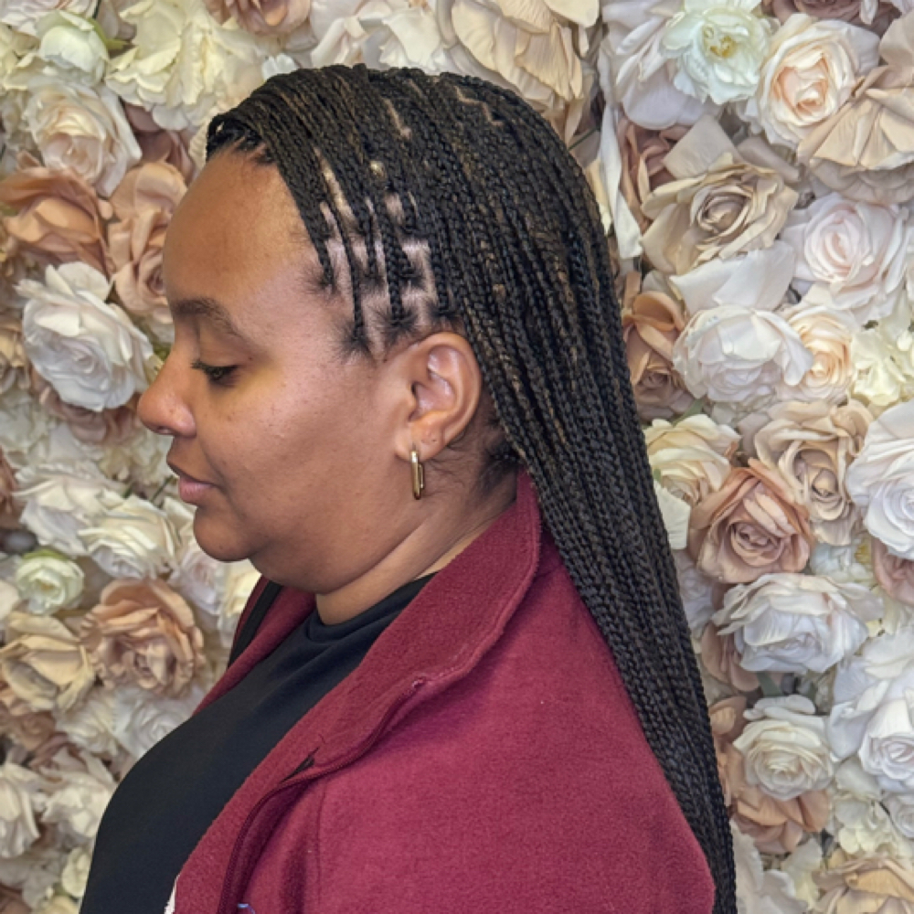 Extra Small Knotless Braids at Akennas Braids in Chesapeake, VA