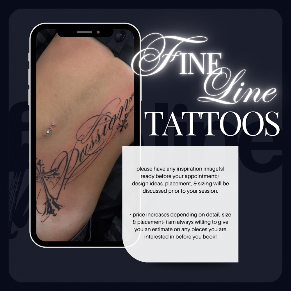 fine line tattoos at chloe's cosmetics in Sacramento, CA