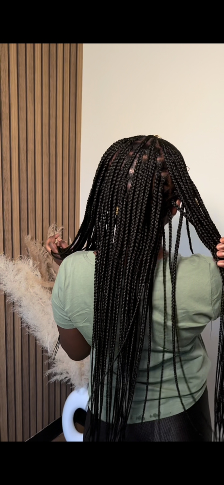 Med Knotless Braids Butt Length