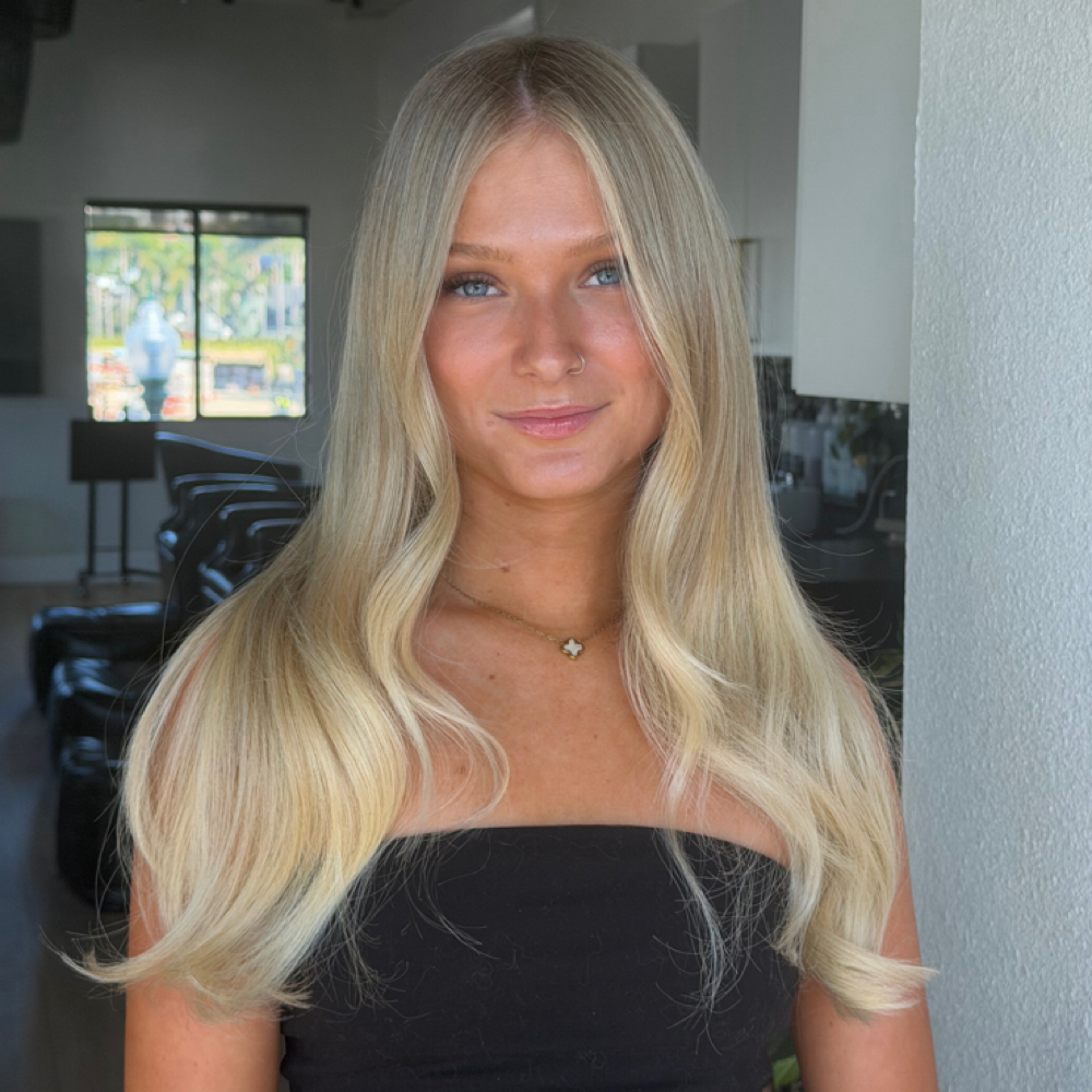 Full Custom Blonding at lily skye hair in Encinitas, CA