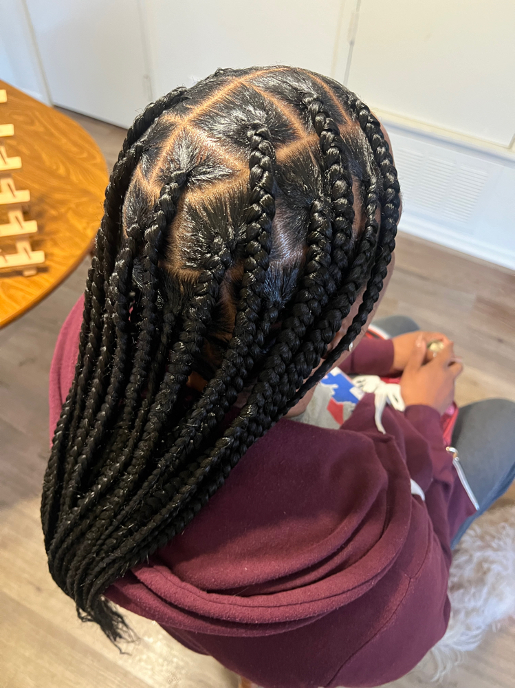 Large Knotless Braids