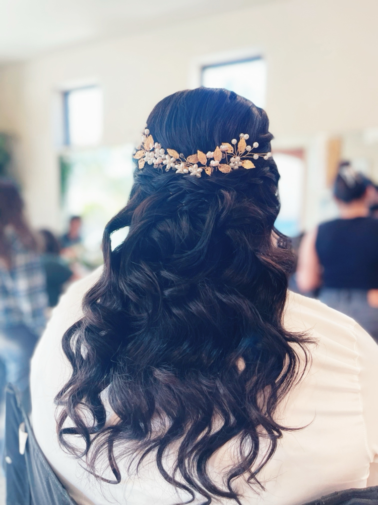Half Up - Half Down Hair Style at Beauty Bloom in San Antonio, TX