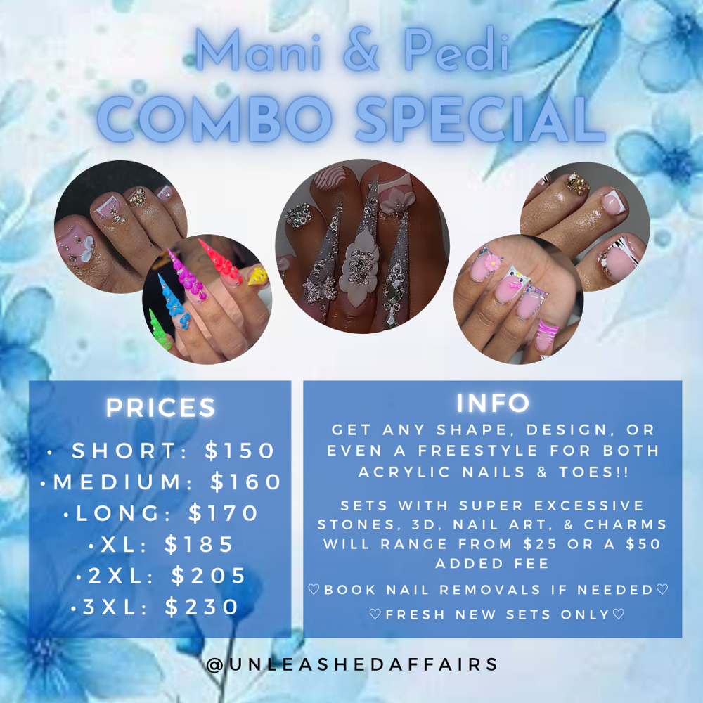 Mani | Pedi Combo Special โค๏ธ๏ธ at Unleashed Affairs in Grand Prairie, TX