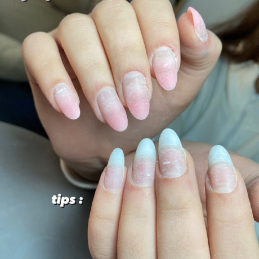 Gel Extensions with Tips at Maria nail Atelier in Rochester, NY